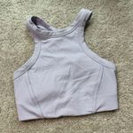 Lululemon Lavender High Neck ribbed sports bra size 4 Photo 0