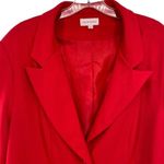 Molly & Isadora Women's Plus Size Red Blazer Jacket Photo 1
