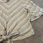 BCBGMAXAZRIA Striped Tie Shirt Photo 1