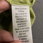 Natural Reflections ‎ Shirt Womens XL Green Embroidered Boho Beaded Scoop Neck Photo 6