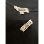 Madewell  Shirt Womens Small Black Fitted Crewneck Stretch Fair Trade Tee Top Photo 3