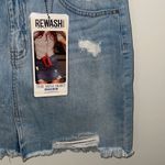 REWASH  Women's Vintage Edition Denim‎ Mini Light Wash Stretch Skirt Size 11 New Photo 2