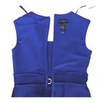 Enfocus Studio Enfocus Studios Bodycon Blue Textured Belted Wedding Party Modern Dress 6 Preppy Photo 10