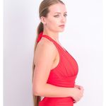 Bleu Rod Beattie NWT!  Kore Halter Tankini Top Swim Scarlet Red - Size 6 Photo 2