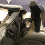 Apt. 9  Black Strappy Tie Up Heels sz 7 Photo 9