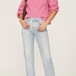 Roam Pink Cannes Mock Neck Chunky Sweater Large Comfy Barbie Barbiecore Spring Photo 0