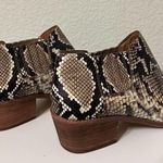 Madewell Sonia Chelsea Boots In Snake Print Size 9 Almond Toe Block Heel Photo 7