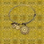ALEX AND ANI New Beginnings Sun Silver Charm Adjustable Bangle Bracelet Photo 0