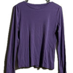 Talbots Fitted Purple Long Sleeve Tee Photo 0