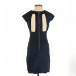 Black Halo  | Black Zippered Open Back Cocktail Formal Party Dress Size 0 Photo 4