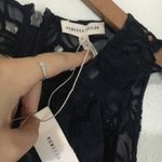 Rebecca Taylor NWT Aly silk blue lace ruffle dress Photo 4