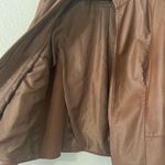 Kaari Blue  Curvy Women’s Faux Leather Jacket Size Lar Photo 5