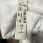 Madewell  Supima Rib Tee Cap Sleeve Crew Neck White XS NWT Photo 8