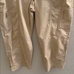 Chico's  Womens Convertible Cargo Crop Beige Pants Size 2/14 Photo 2