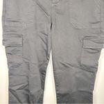 Evereve Larissa Black Cropped Cargo Pants Size 24 Photo 4