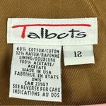 Talbots  Tapestry Button Vest Abstract Size 12 Brown Photo 2