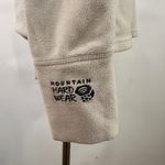 Mountain Hardwear  Women's Off White 1/3 Zip Fleece Pullover Size Medium Photo 2