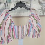Hill House  Multicolor Striped Crop Top Photo 4