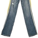 Pistola  Monroe Straight Leg Cropped Cigarette Jeans Side Stripe 25 Medium Wash Photo 3