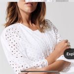 Carbon38 Eyelet Crochet White Kimono Duster Robe Cardigan Belted Size XS NWT Photo 14