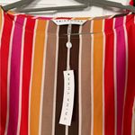 Trina Turk Striped Two Piece Top Blouse and Wide Leg Pant Set Resort Vacation Photo 2