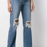 KHAITE  Women's High Rise Jeans - Dark Blue Photo 0