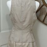 J. Crew Champagne Beige Ruffle Layers Top Soft Style Asymmetric Sz 2 100% Silk Photo 1