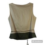 Citrine Green Tan Pants Set Business Casual Safari 2 Piece Set Size 14 Photo 3