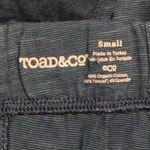 Toad & Co  Dark Teal A Line Elastic Waist Knee Length Knit Skirt Size S Photo 2