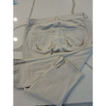 Code Bleu Chelsea Size 14W Crop Embroidered Design And Slit End Jean Shorts Tan Photo 1