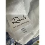 Rails  Brigitte Dress Womens Small Gingham Check Linen Blend Periwinkle Blue‎ Photo 4