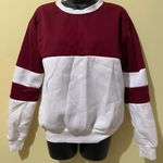 SheIn white and wine sweatshirt new Photo 0