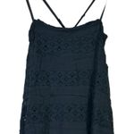 Free People NWT Shailee Dress Womens M Black Eyelet Ruffle Tiered Cottagecore Photo 2