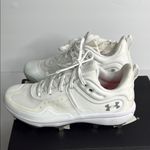 Under Armour  White Athletic Softball Cleats Photo 2