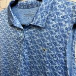 Vineyard Vines Performance Polo Tank Top Hibiscus Blue Floral XL Golf Activewear Photo 2