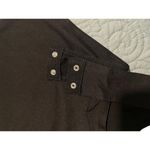 Popular 21  Bodysuit Black Knit Top Crew Neck Women's Small Short Sleeve NEW Photo 4