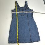 Jordache Vintage Denim Overall Mini Jumper Dress 7/8 Photo 4