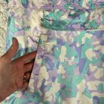 Lauren James  Women's Pink/Purple/Green Camo 1/4 Zip Rain Jacket, Size Medium Photo 1