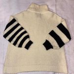 Urban Outfitters  Gemini Cream Striped Sleeve Turtleneck chunky‎ knit Sweater Photo 6