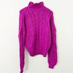 For Love & Lemons NWT Women's Purple and Pink Jumper Sweater Zip Size Small S Photo 5
