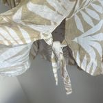 Dress Forum Aritzia  Neutral Tropical Print Collared Oversize Shirt Medium Photo 5