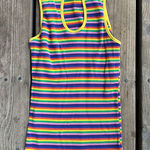Rainbow striped sleeveless Photo 0
