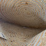 Magid Natural Weaved Silver Circle Large Tote Bag Tan Photo 2