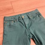 Tory Burch  Alexa Cropped Skinny Jean Teal Green Size 27 Photo 1
