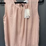 Magaschoni  Sleeveless Crew Neck Woven Blouse Size M NEW (b30) Photo 4