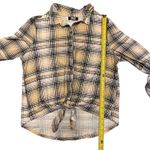 Jolie & Joy By FCT Plaid Tie Front Shirt Size X Photo 3