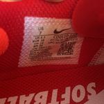 Nike Softball Metal Cleats Lunar Hyperdiamond 3 Pro White and Red Photo 4