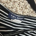 SML Sport Vintage Black And White Striped Tank, Wool, Full Coverage Photo 1