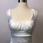 B Darlin B. Darlin Womens Dress Junior Size 3 4 White Satiny Party Cocktail Flaw Photo 1