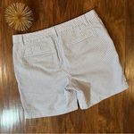 Talbots RELAXED CHINO SHORTS - SUNSHINE SEERSUCKER BLUE WHITE 6 Photo 4